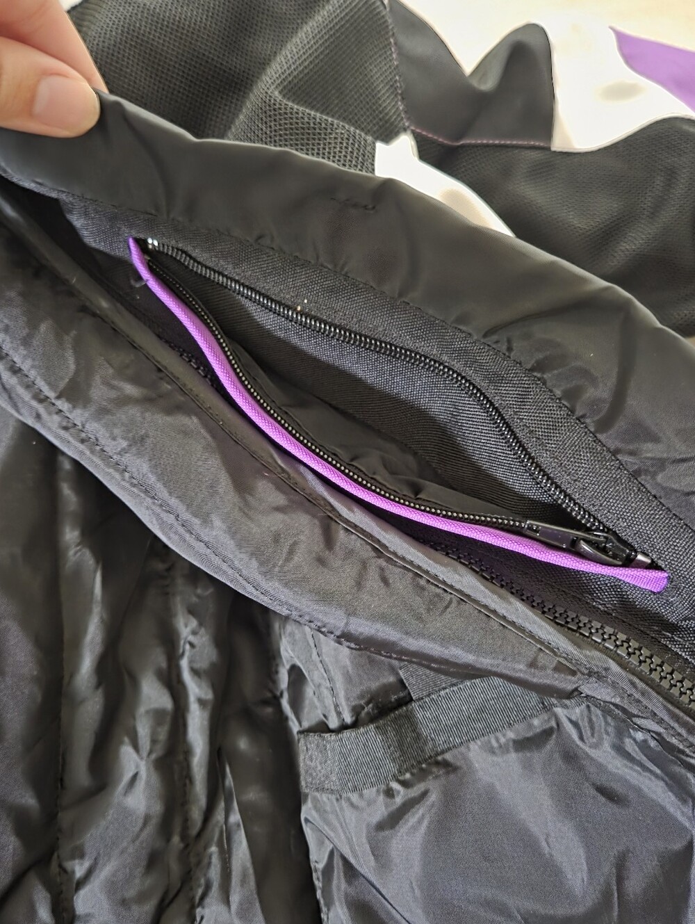 Sedici Black & Purple Motorcycle Jacket Womens XL Padded Protective Motorcross - Picture 14 of 16